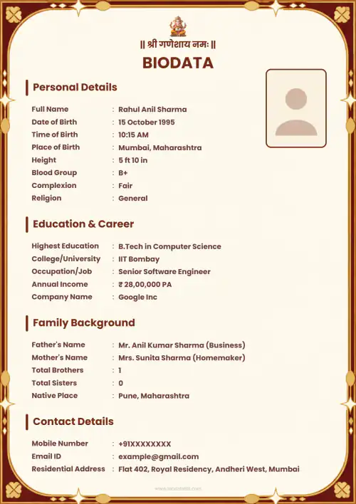 Lavender Floral Elegance Aesthetic lavender floral marriage biodata template for doctor and healthcare professional