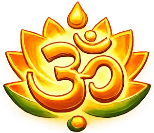 Golden Om Lotus