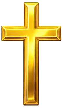 Golden Christian Cross