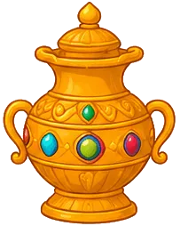 Golden Jeweled Kalash